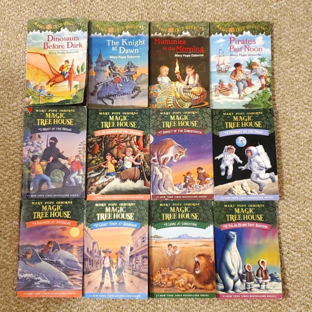 Lot of 12 Magic Tree House Paperback Books (Book 1-12)